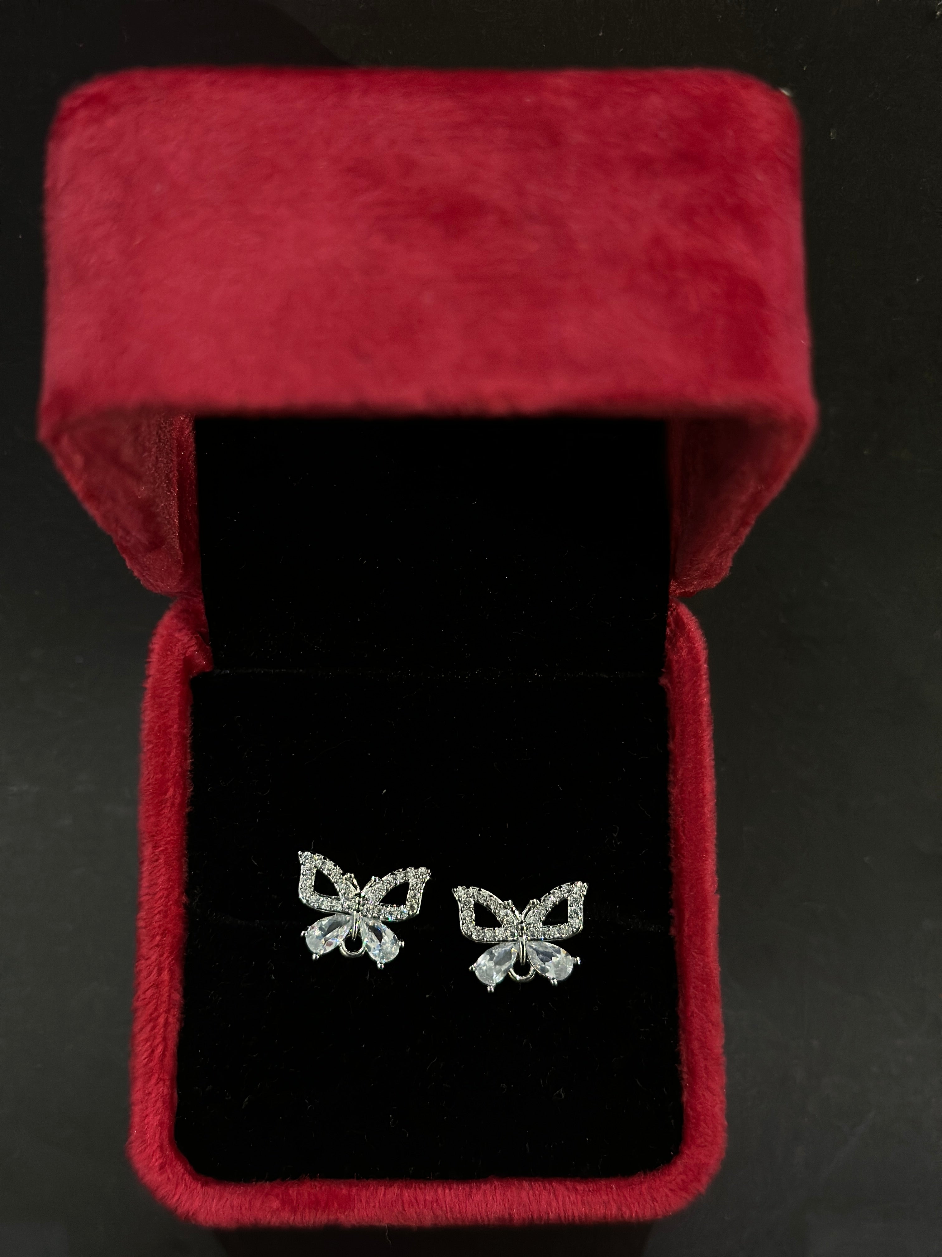 Butterfly Elegance Crystal Earrings