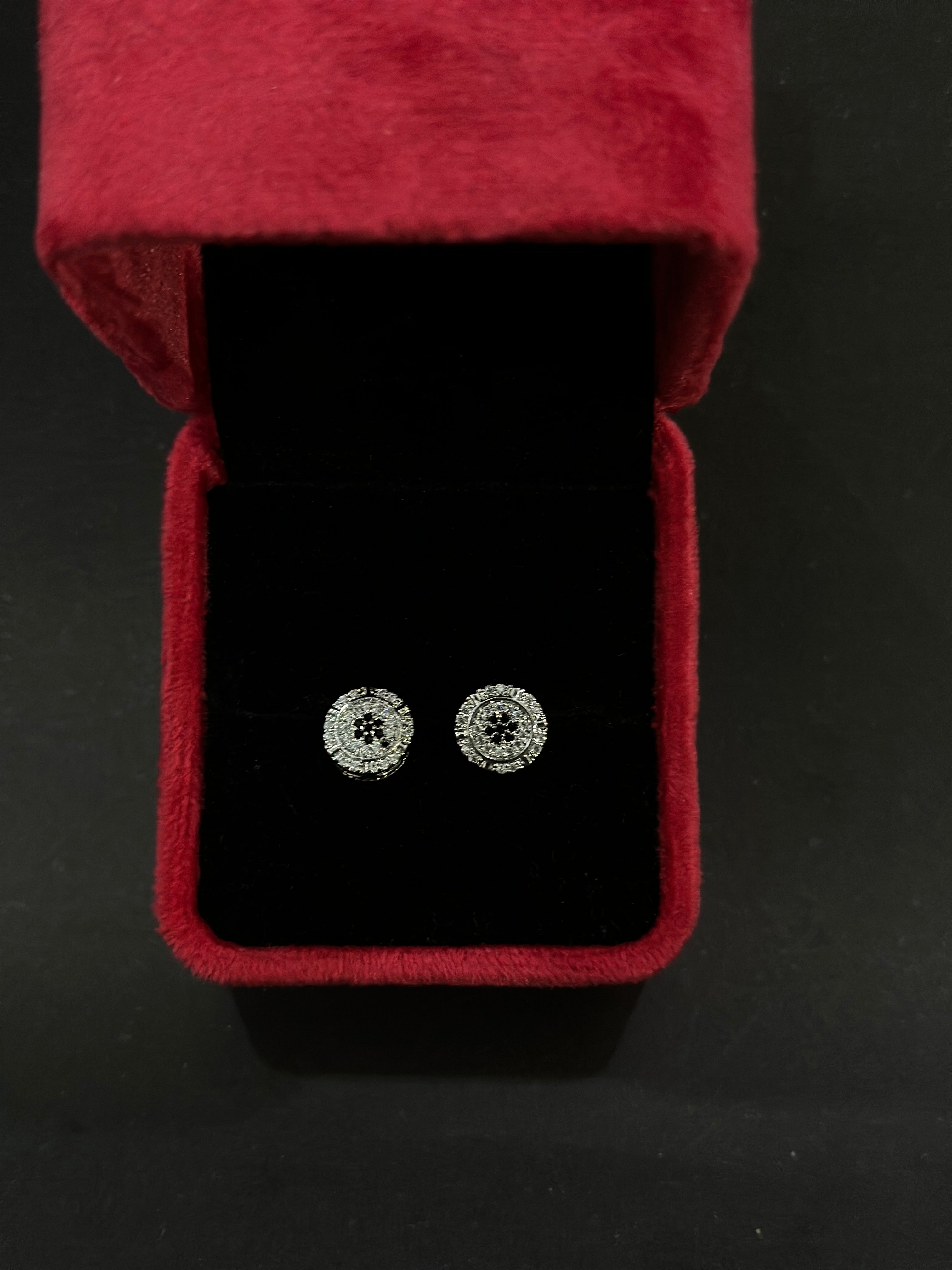 Crystal Bloom Circle Earrings