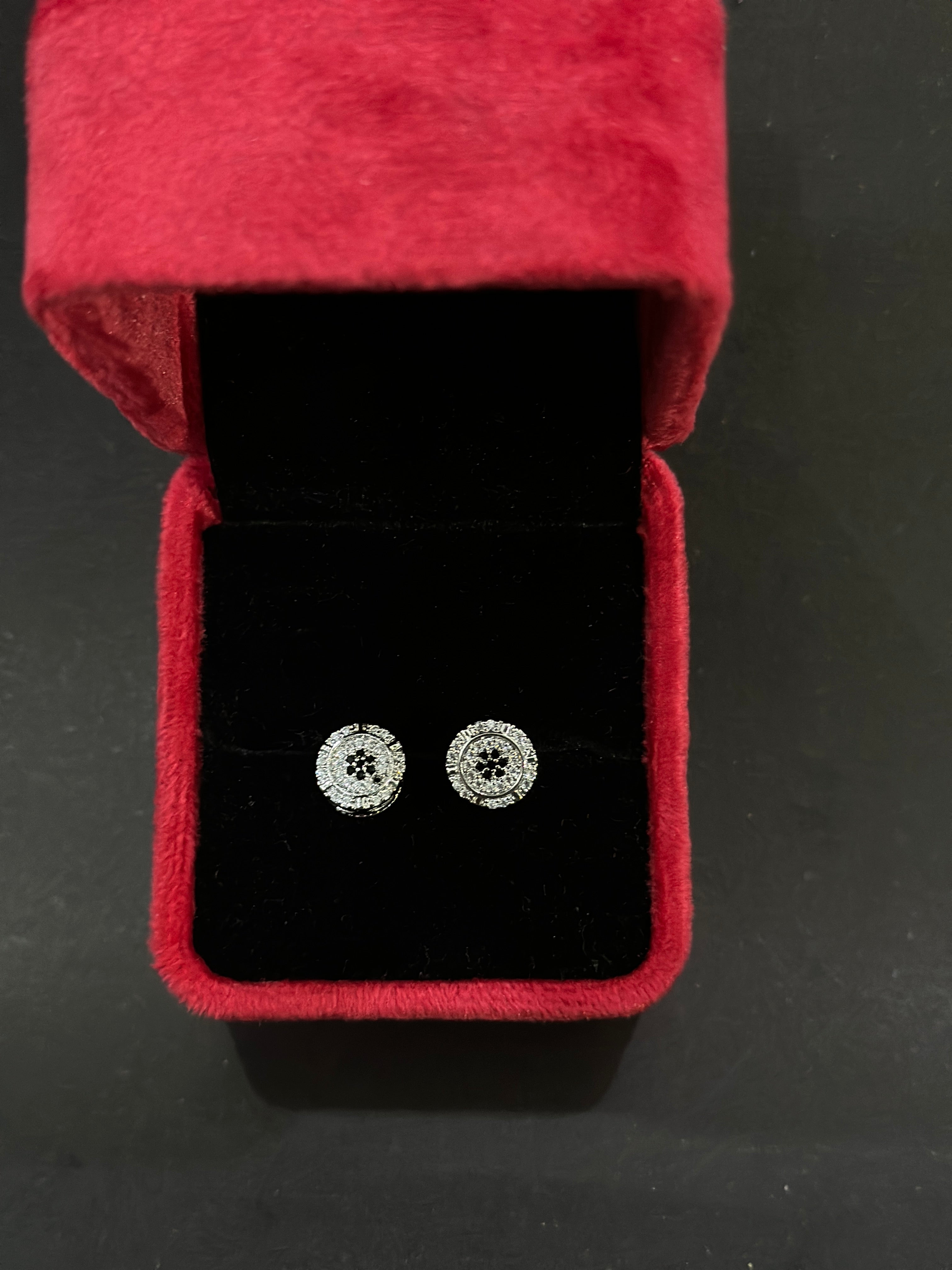 Crystal Bloom Circle Earrings