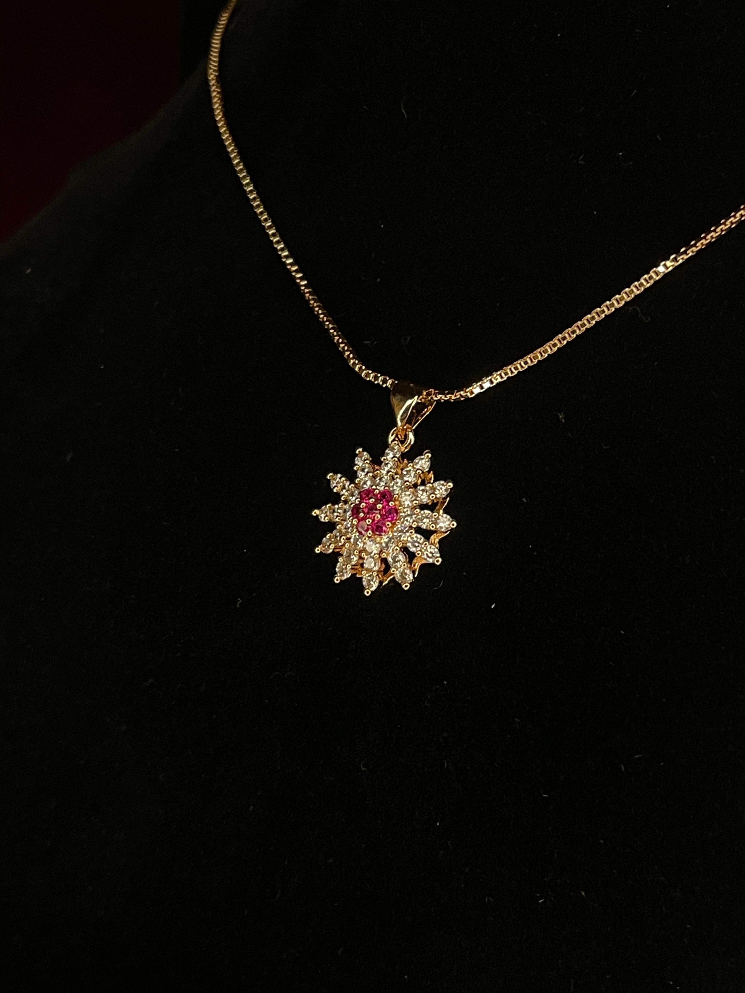 Radiant Bloom Necklace & Earrings Set