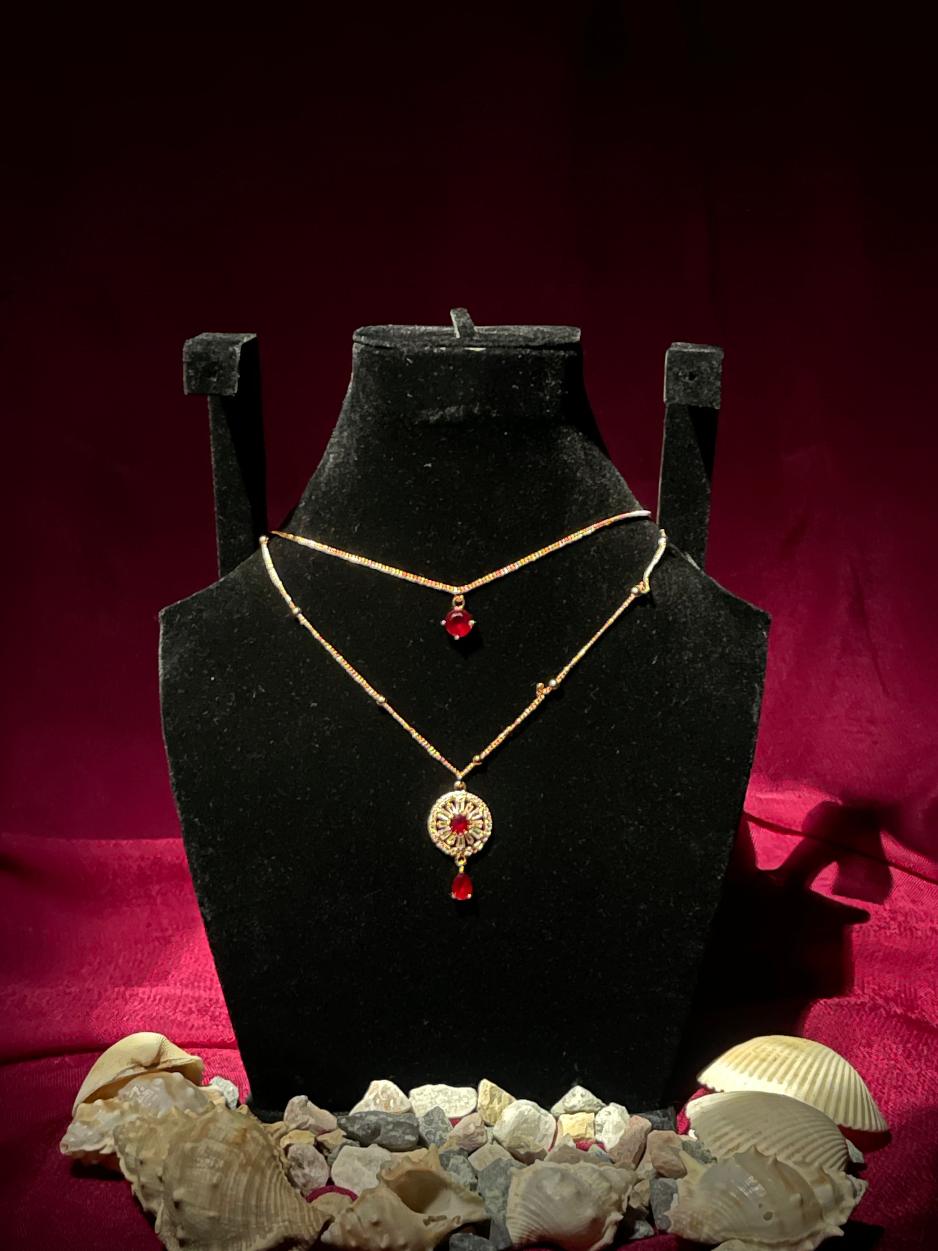 Celestial Medallion Double-Layer Necklace