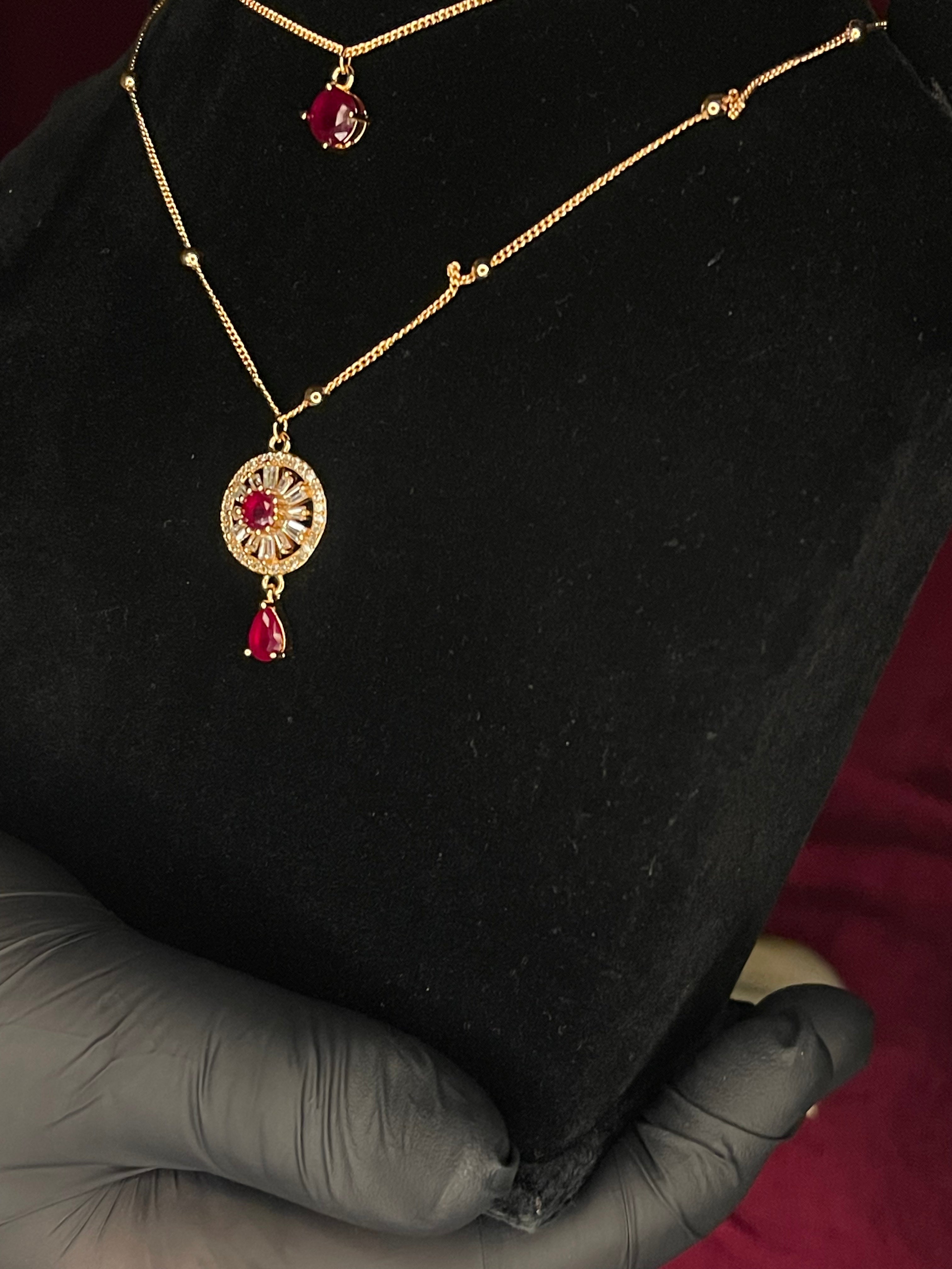 Celestial Medallion Double-Layer Necklace