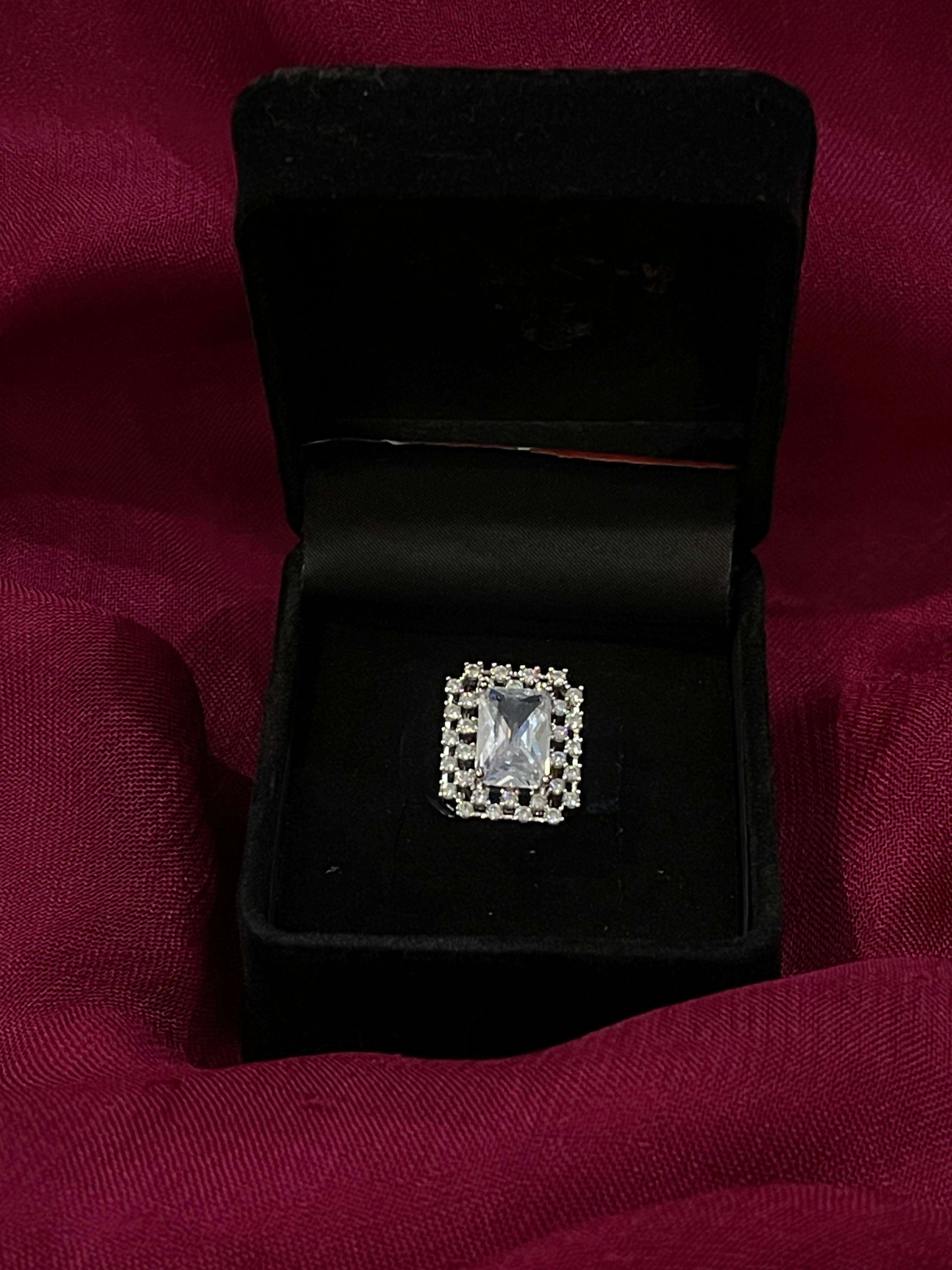 Emerald-Cut Radiance Statement Ring
