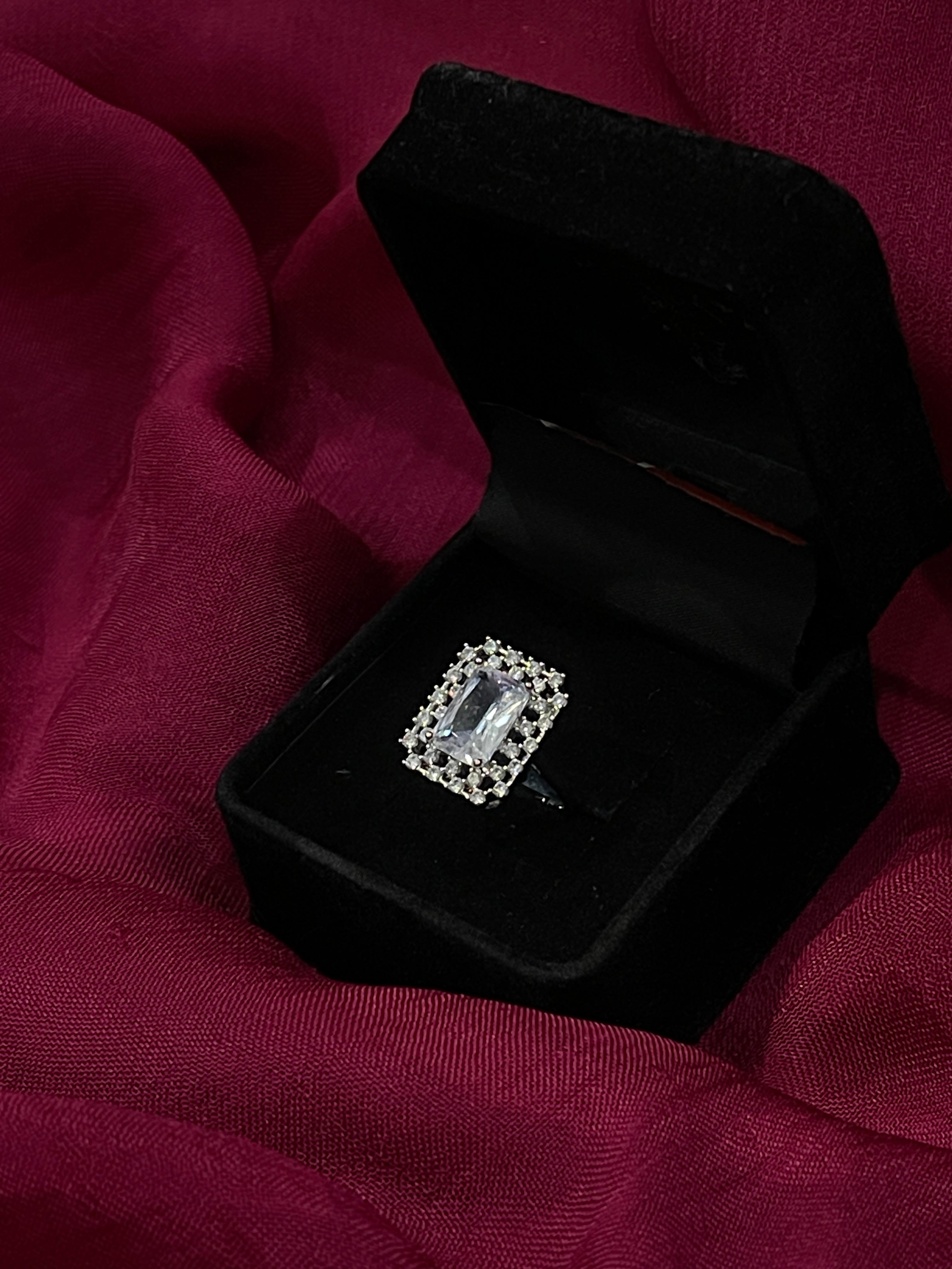 Emerald-Cut Radiance Statement Ring