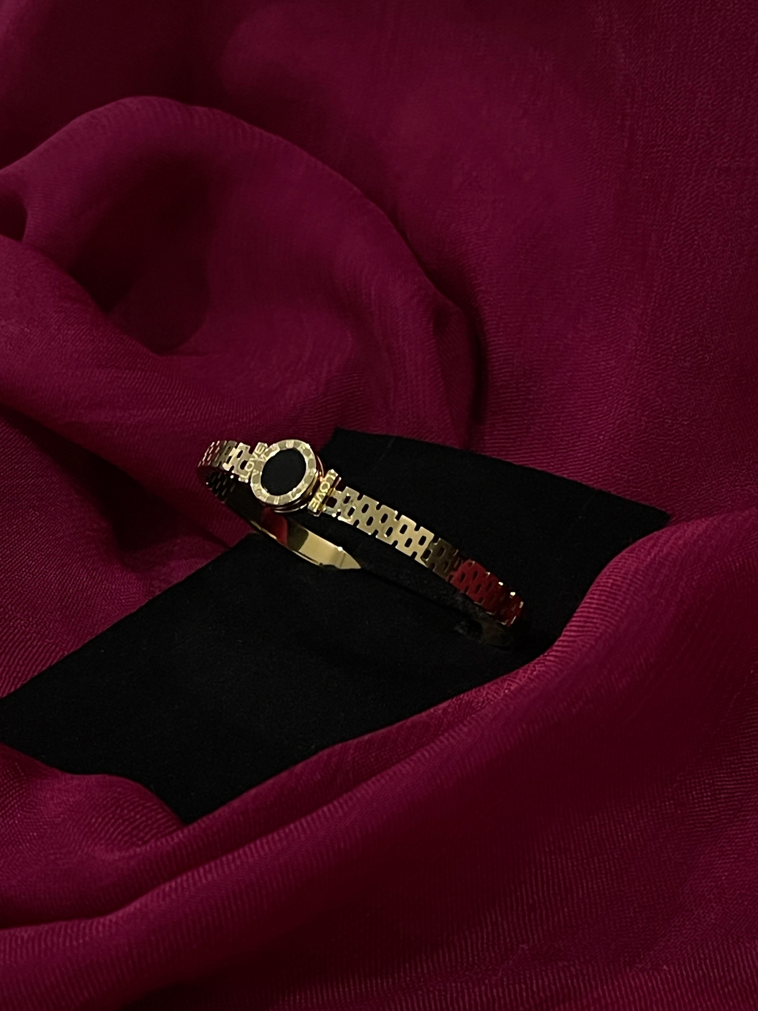 Roman Elegance Stainless Steel Bracelet